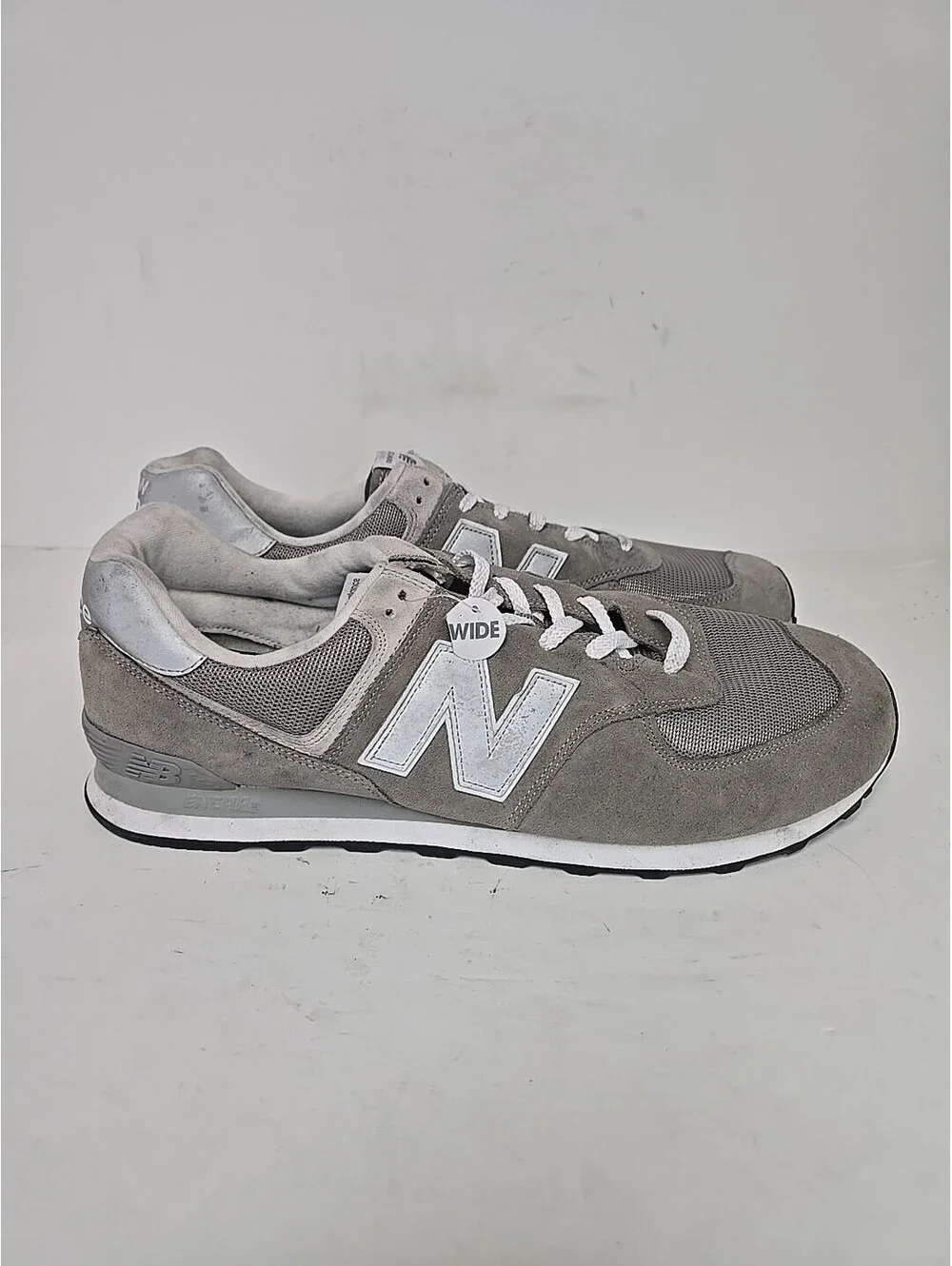 New Balance Men's 574 Core M574EGG Athletic Shoe Gray Size 18 2E